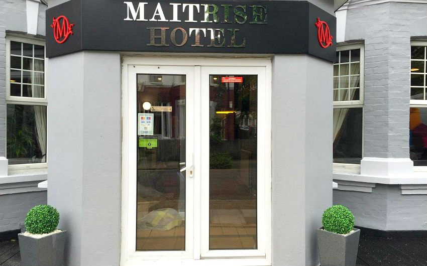 Entrance of Maitrise Hotel London Wembley